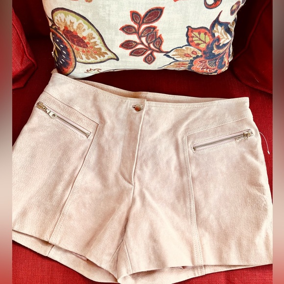 Wilson’s Leather Dusty pink suede mid rise Shorts Size 8, NWOT - Picture 5 of 7